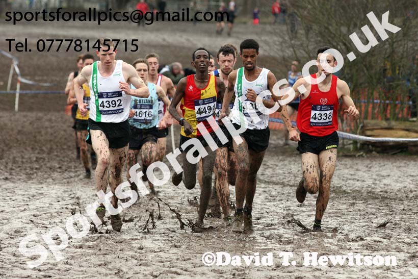 Senior mens 2018 British Inter Counties Cross Country Champs., Prestwold Hall, Loughborough. Photo: David T. Hewitson/Sports for All Pics